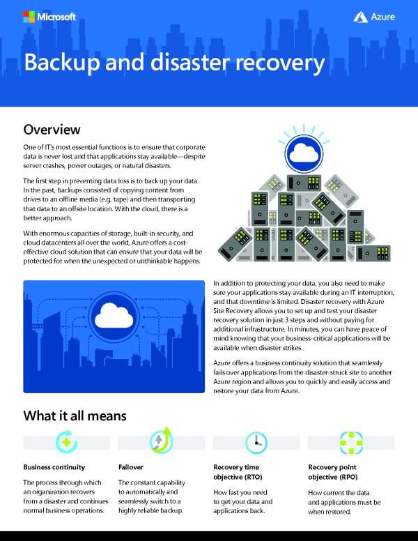 aws backup and disaster recovery